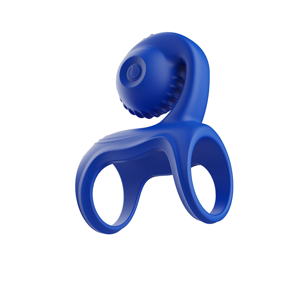 Adam & Eve Vibrating Couples Cage – Blue – Couples Penis Cage with 10 Vibration Modes