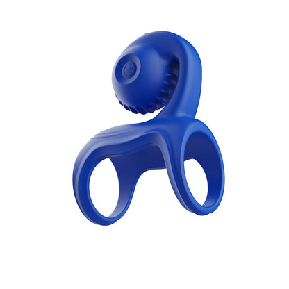 Adam & Eve Vibrating Couples Cage – Blue – Couples Penis Cage with 10 Vibration Modes