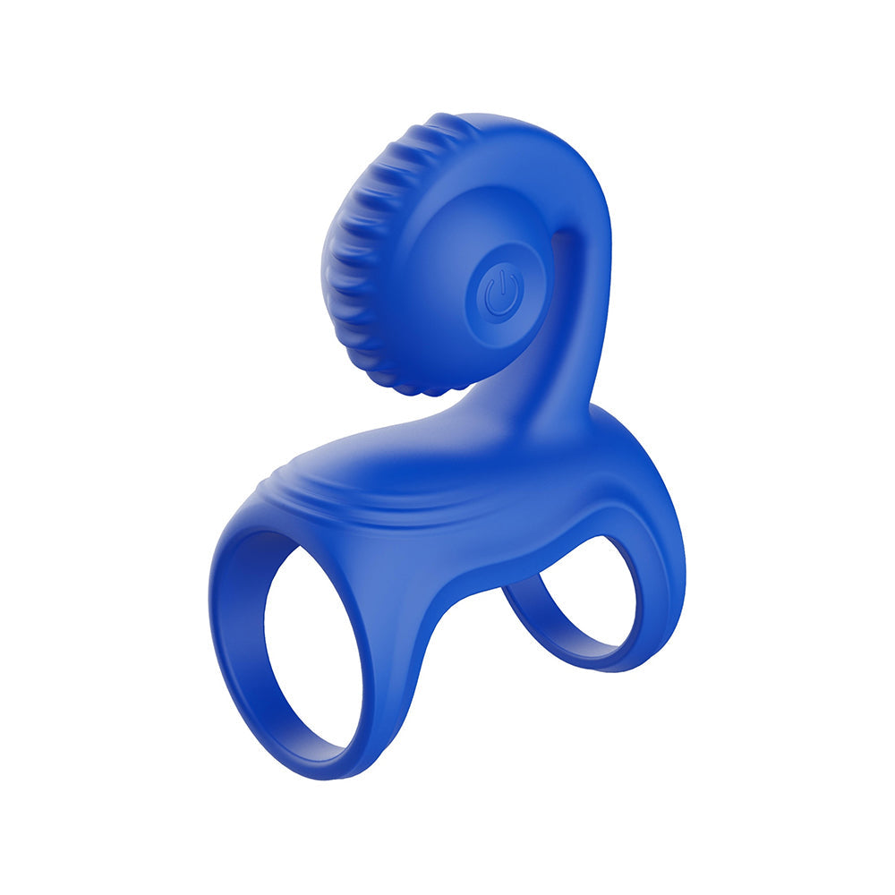 Adam & Eve Vibrating Couples Cage – Blue – Couples Penis Cage with 10 Vibration Modes