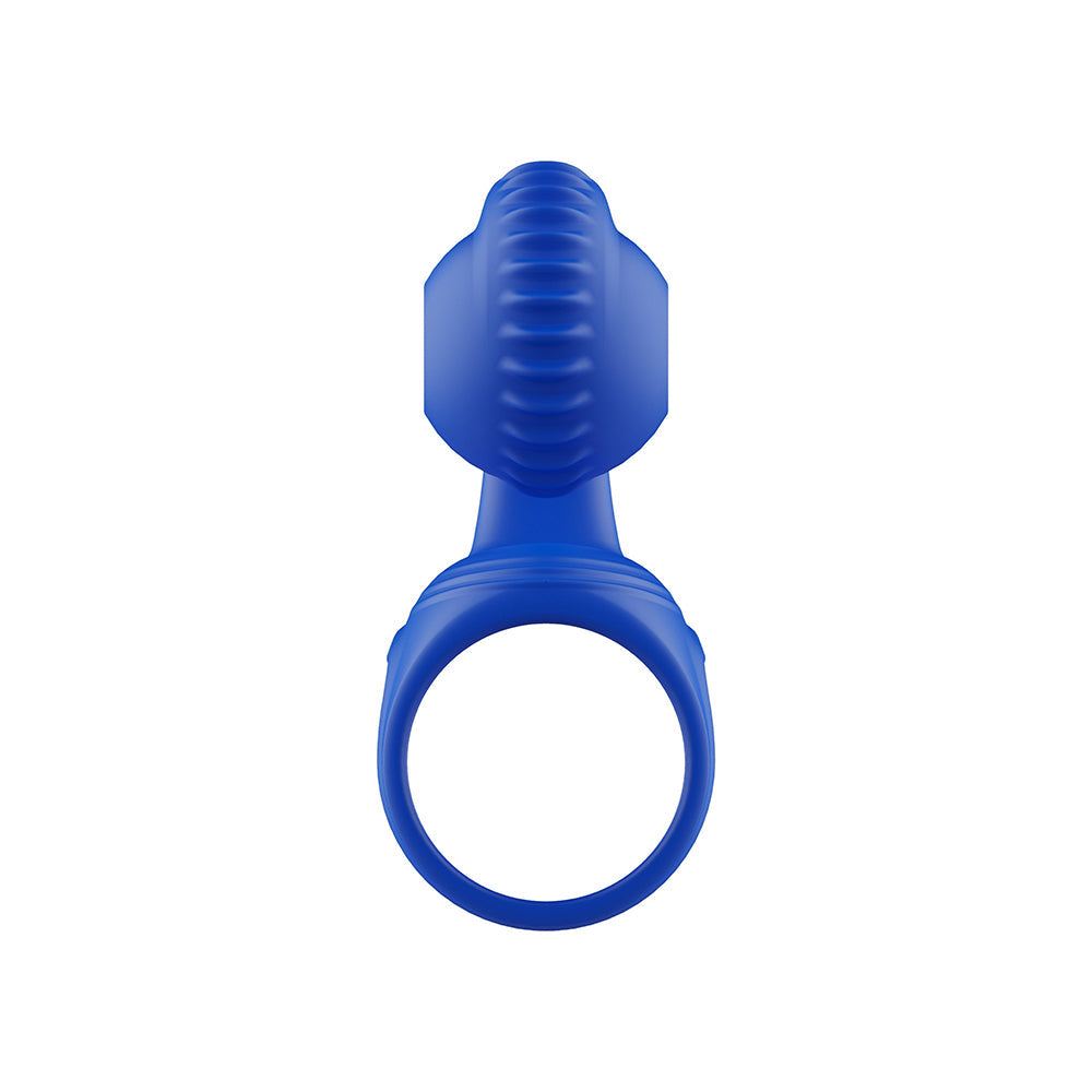 Adam & Eve Vibrating Couples Cage – Blue – Couples Penis Cage with 10 Vibration Modes