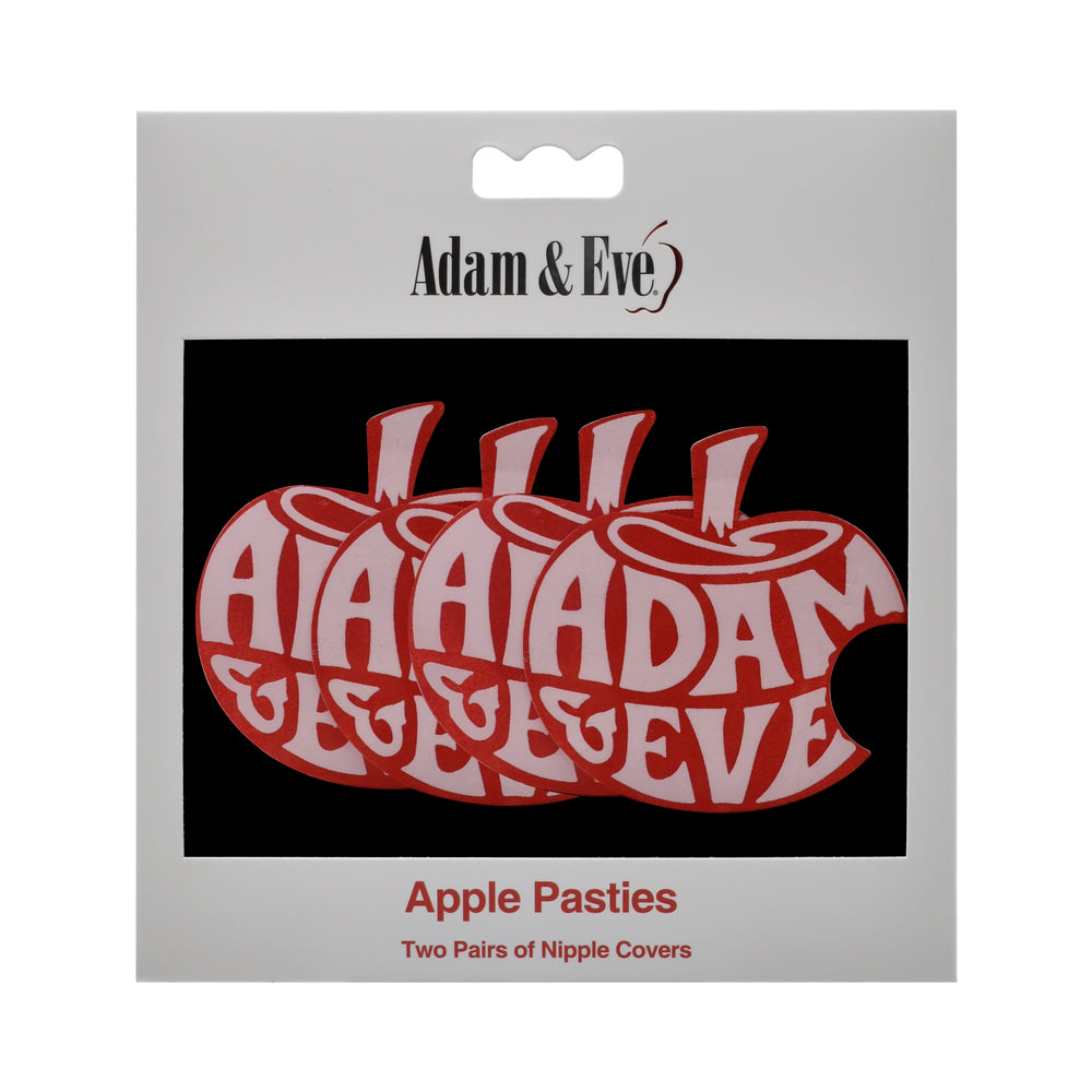 Adam & Eve Apple Pasties – Self-Adhesive Nipple Covers – Multi-Color