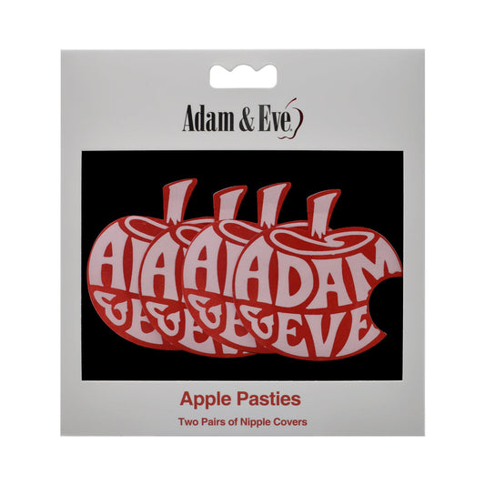 Adam & Eve Apple Pasties – Self-Adhesive Nipple Covers – Multi-Color