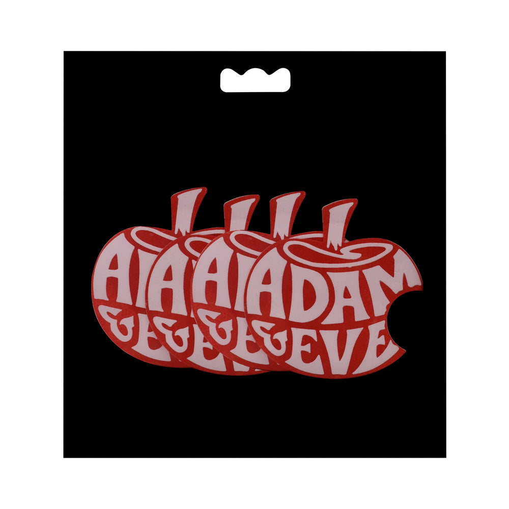 Adam & Eve Apple Pasties – Self-Adhesive Nipple Covers – Multi-Color