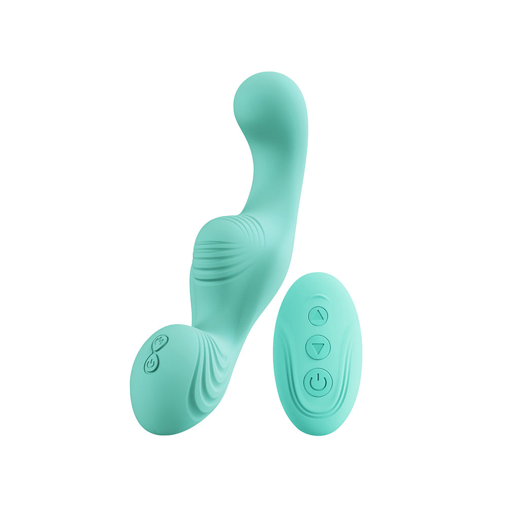 Adam & Eve The Wave Rider Rumbly Vibrating Grinder – Teal