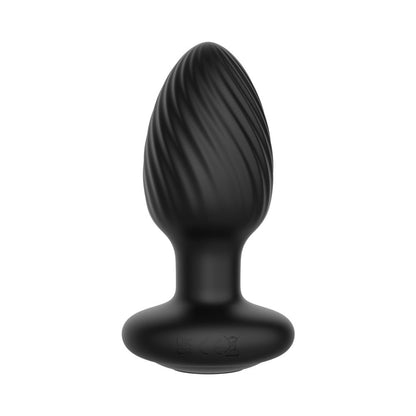 Nexus Tornado Large Rotating and Vibrating Butt Plug with Remote Control – Black
