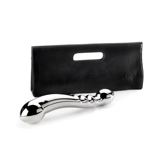 Njoy Eleven Stainless Steel Anal Plug with Tapered Tips - Silver