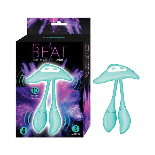 Nasstoys The Beat Intimate Ero-Vibe – 10 Function Rechargeable Vibrator – Teal