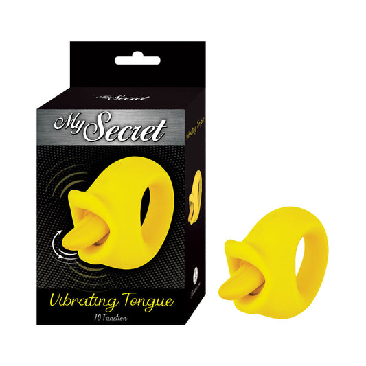 Nasstoys My Secret Vibrating Tongue – Yellow, 10 Functions, Waterproof