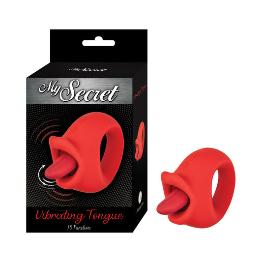 Nasstoys My Secret Vibrating Tongue – Red – External Massager with 10 Functions