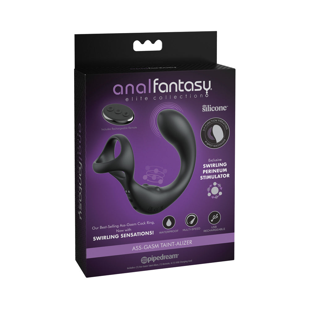 Pipedream Anal Fantasy Elite Ass-Gasm Taint-Alizer – Black – Prostate and Perineum Stimulation Device