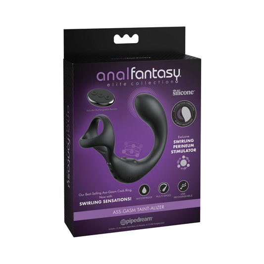 Pipedream Anal Fantasy Elite Ass-Gasm Taint-Alizer – Black – Prostate and Perineum Stimulation Device