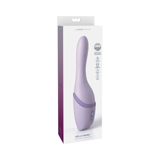 JimmyJane Hello Bang Thruster with 7 Speeds of Thrusting and 10 Vibration Modes – Periwinkle