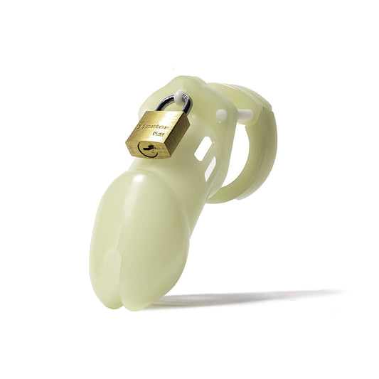 CB-X CB-6000 Glow-in-the-Dark Chastity Cage Kit - White