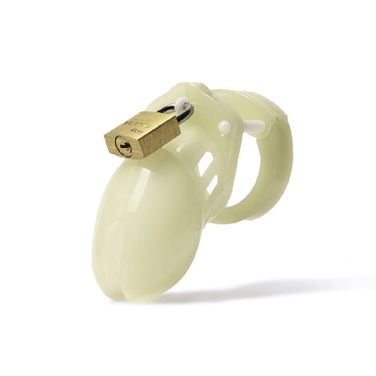 CB-X CB-6000S Glow-in-the-Dark Chastity Cage Kit – White
