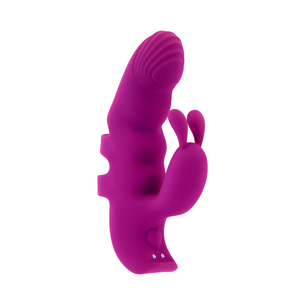 Playboy Lend A Hand Dual Motor Vibrator – Purple