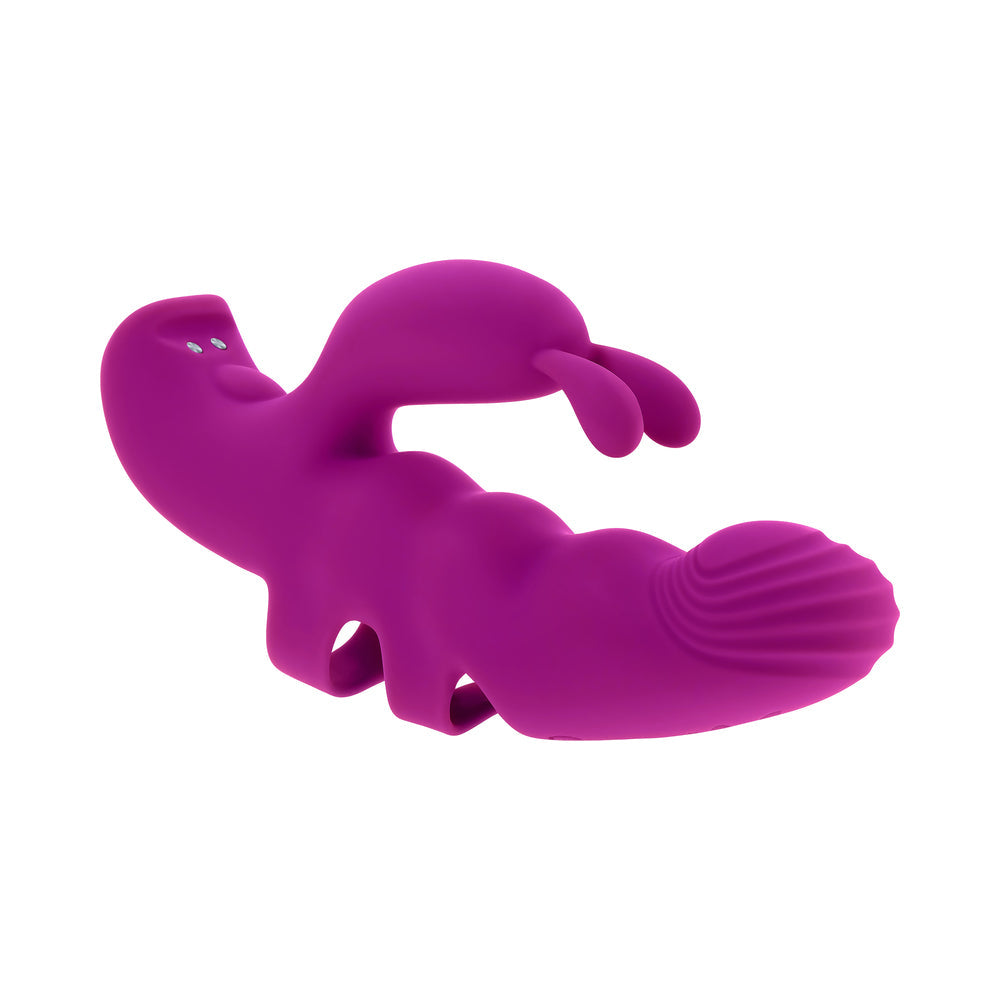 Playboy Lend A Hand Dual Motor Vibrator – Purple