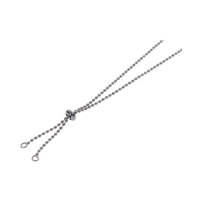 Sportsheets Ex's & Oh's Body Jewelry with Nipple Ties – Black