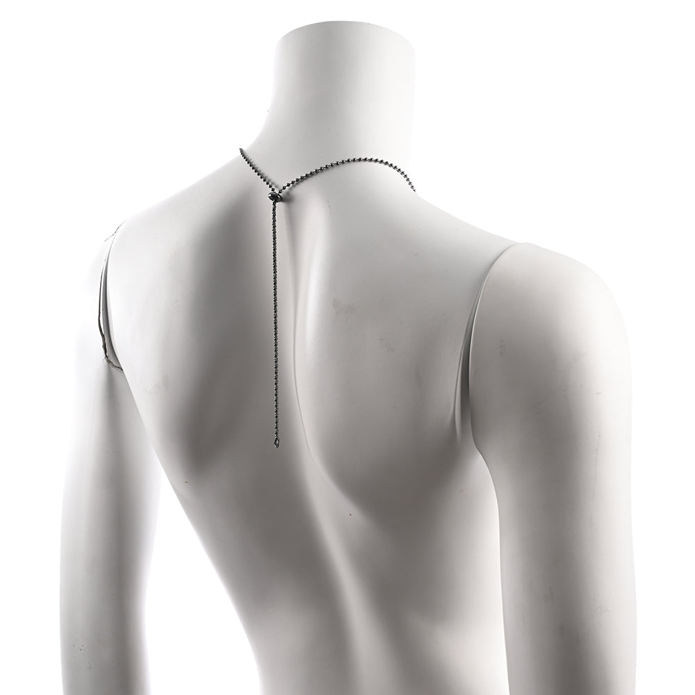 Sportsheets Ex's & Oh's Body Jewelry with Nipple Ties – Black