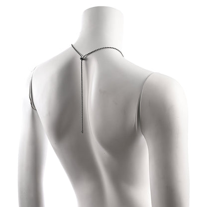 Sportsheets Ex's & Oh's Body Jewelry with Nipple Ties – Black