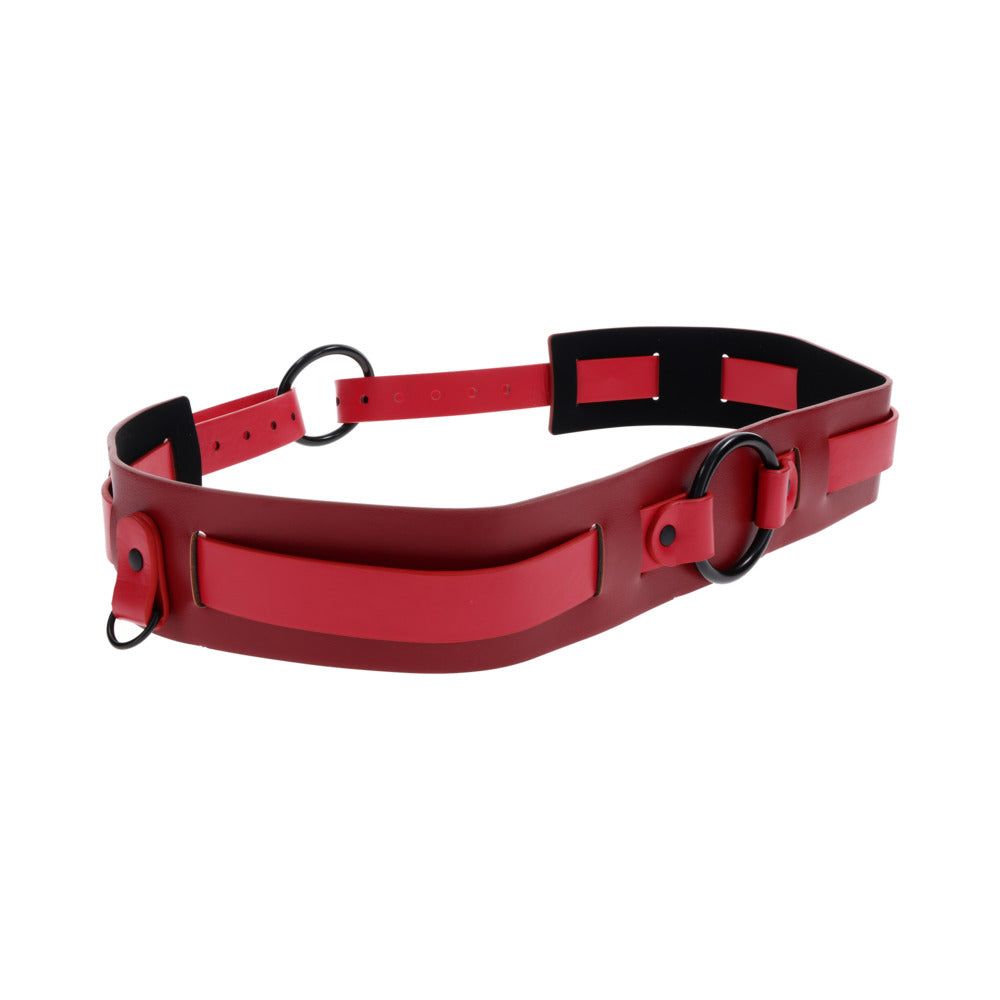 Sportsheets Ex's & Oh's Bound and Belted Restraint - Red