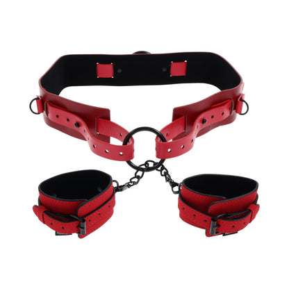 Sportsheets Ex's & Oh's Bound and Belted Restraint - Red