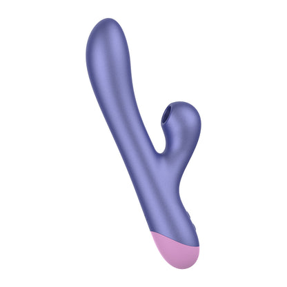 ROMP Pulse Pleasure Air Rabbit Vibrator with Dual Motors - Purple
