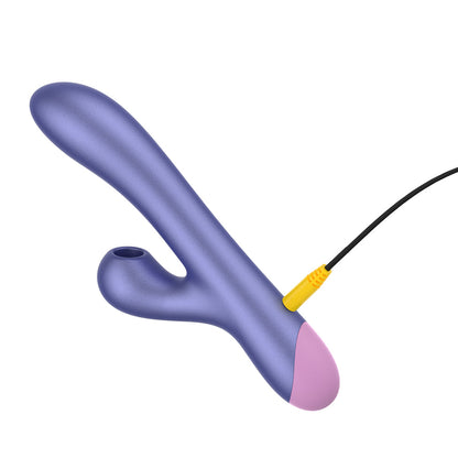 ROMP Pulse Pleasure Air Rabbit Vibrator with Dual Motors - Purple