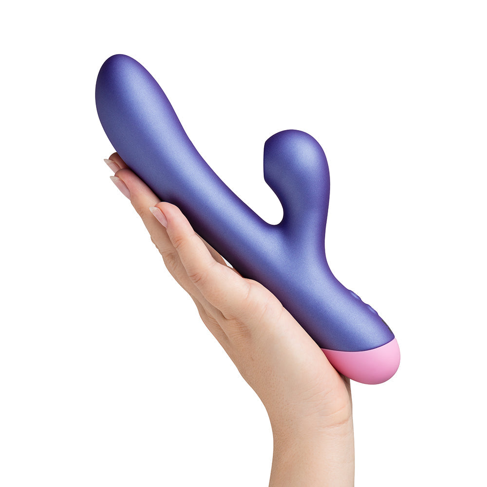 ROMP Pulse Pleasure Air Rabbit Vibrator with Dual Motors - Purple