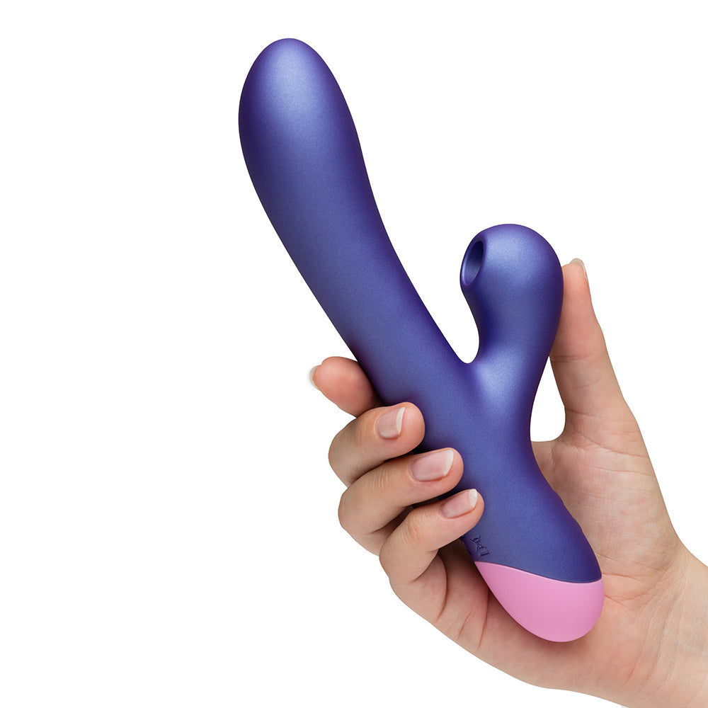 ROMP Pulse Pleasure Air Rabbit Vibrator with Dual Motors - Purple