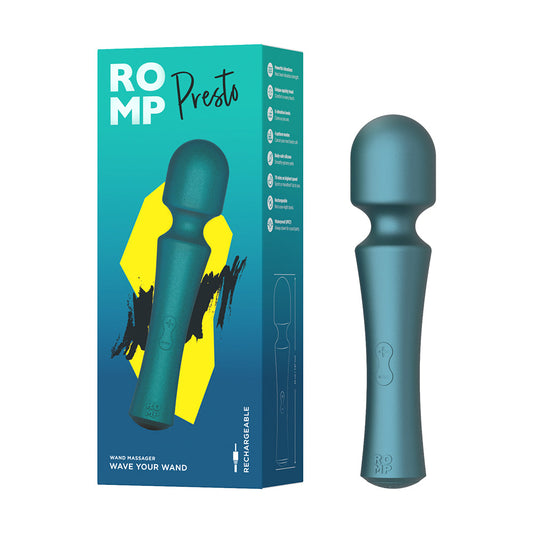 ROMP Presto Mini Cordless Wand Vibrator – Green
