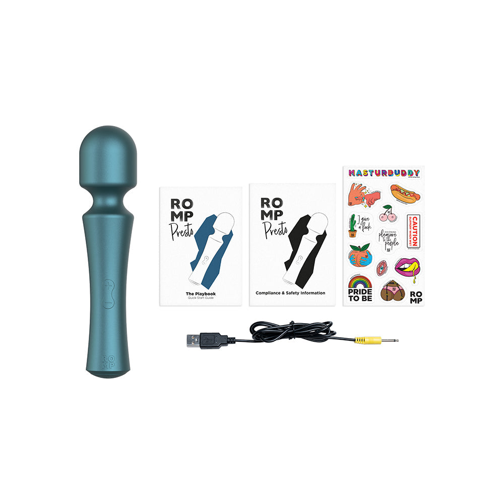 ROMP Presto Mini Cordless Wand Vibrator – Green