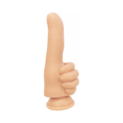 Finger Fest Thumbs Up Dildo – Beige – Silicone with Strong Suction Cup