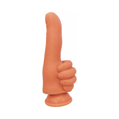 Hott Products Finger Fest Thumbs Up Dildo - Tan - Silicone with Suction Cup
