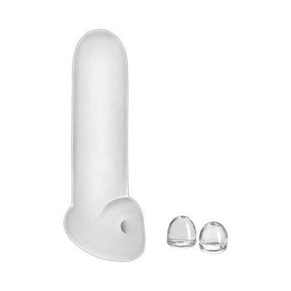 Adam & Eve Mr. Thick Cock Sheath – Adjustable Penis Sleeve – White