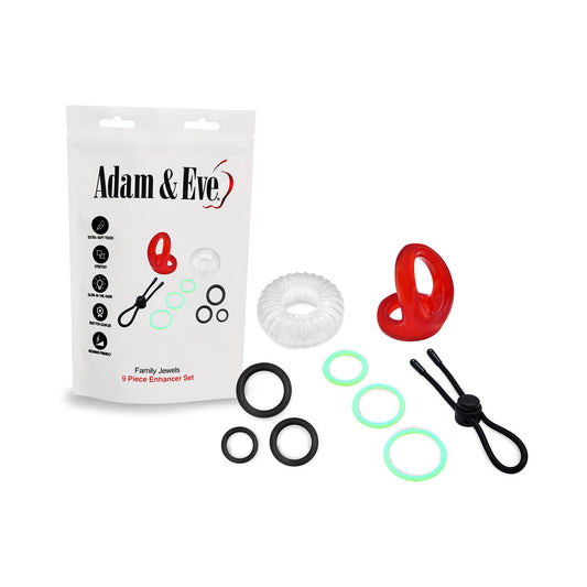 Adam & Eve Family Jewels Silicone Ring Set – Multi-Color