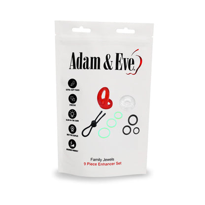 Adam & Eve Family Jewels Silicone Ring Set – Multi-Color