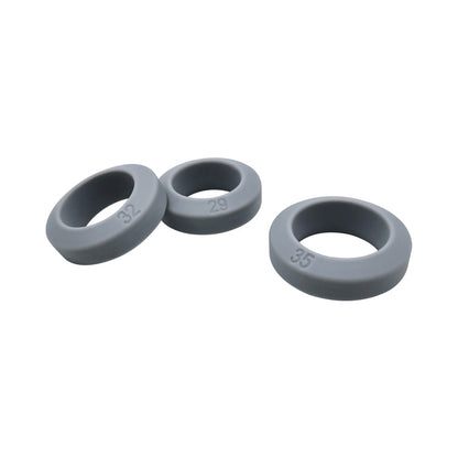 Adam & Eve 3 Piece Comfort Penis Enhancer Rings Set – Gray