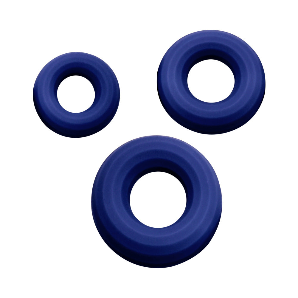 Adam & Eve Chubbies Extra-Thick Penis Enhancement Rings – Blue
