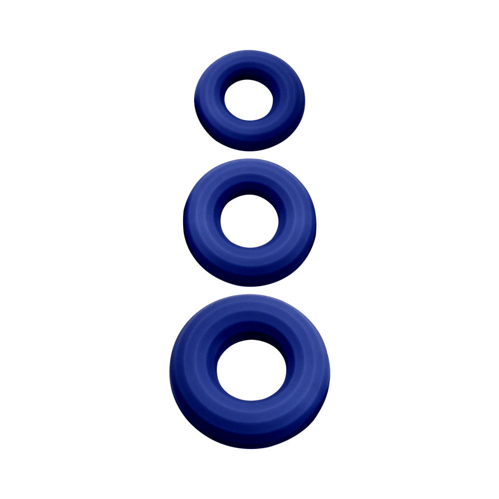 Adam & Eve Chubbies Extra-Thick Penis Enhancement Rings – Blue