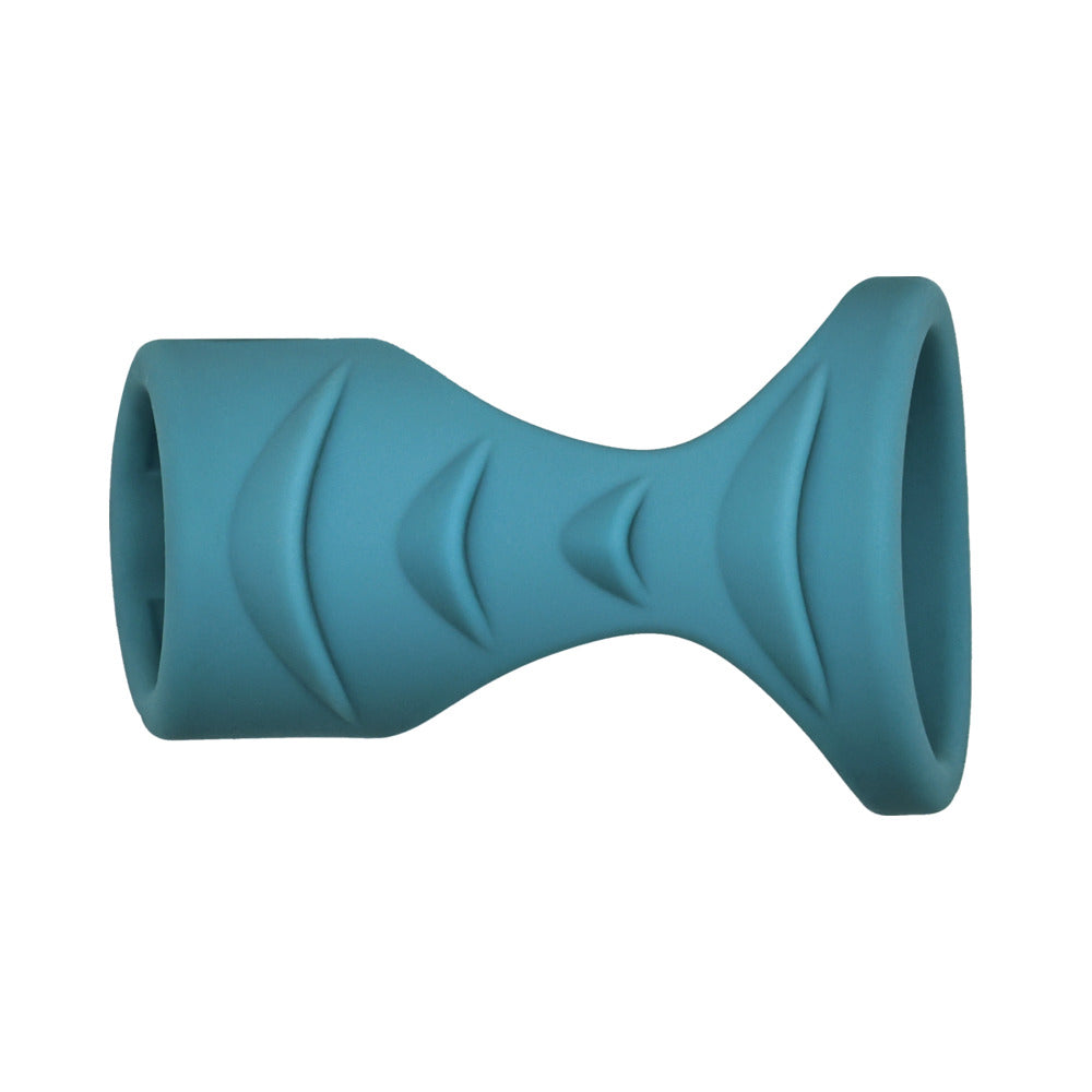 Adam & Eve Adam's Ridged Cage Dual-Loop Enhancement Device - Teal