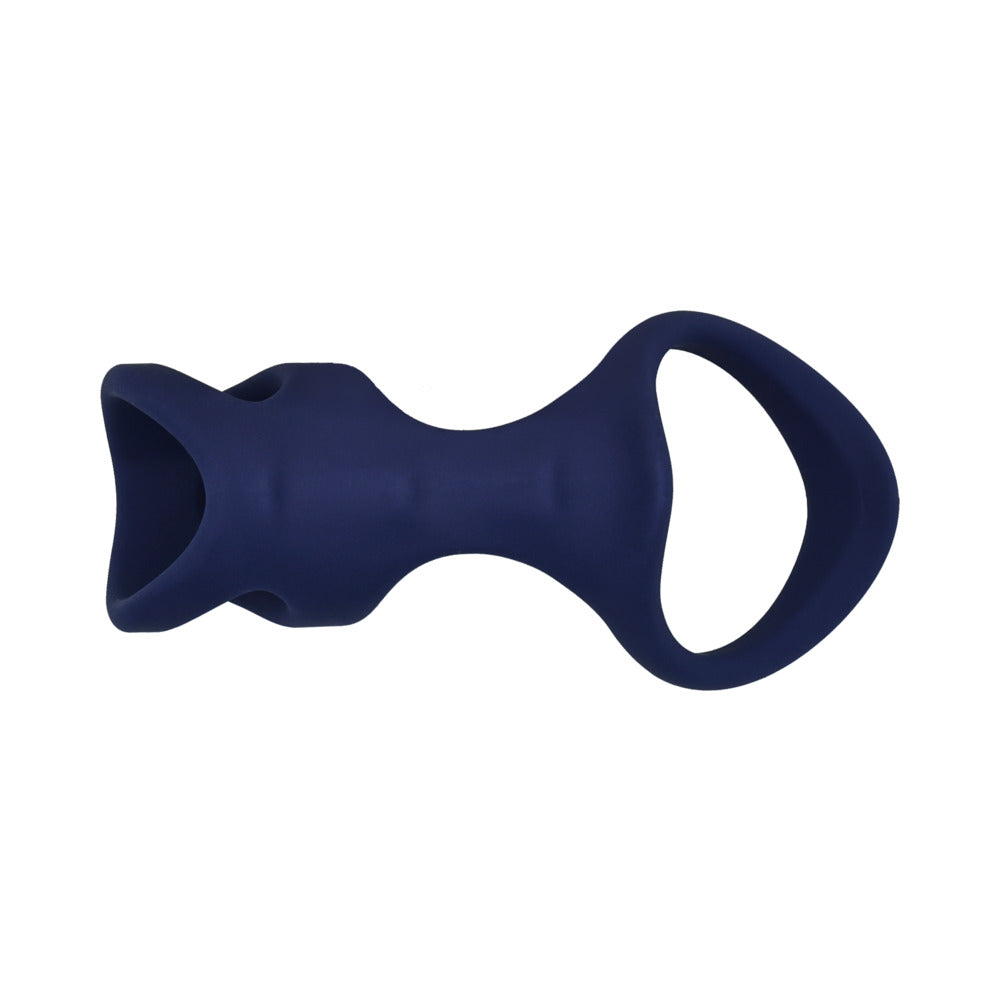 Adam & Eve Adam's Ribbed Cage Erection Enhancer – Black