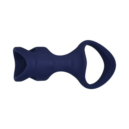 Adam & Eve Adam's Ribbed Cage Erection Enhancer – Black