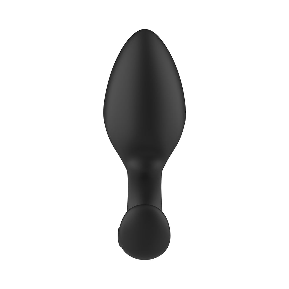 Adam & Eve Omega Vibrating Plug – Black – Rechargeable Anal Plug with 10 Vibration Modes