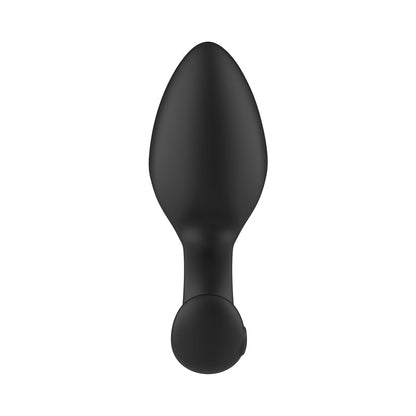 Adam & Eve Omega Vibrating Plug – Black – Rechargeable Anal Plug with 10 Vibration Modes