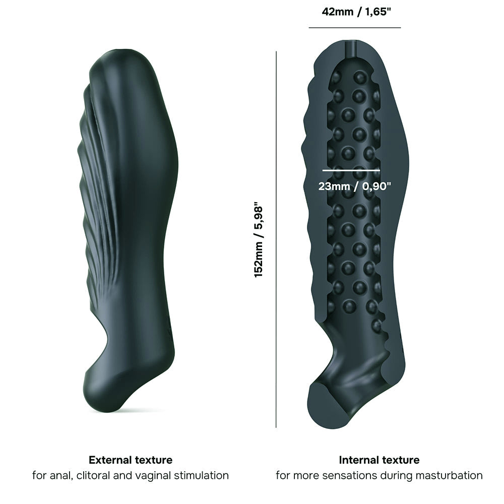 MAN WAN Ryzer Penis Extender and Soft Masturbating Sleeve – Gray