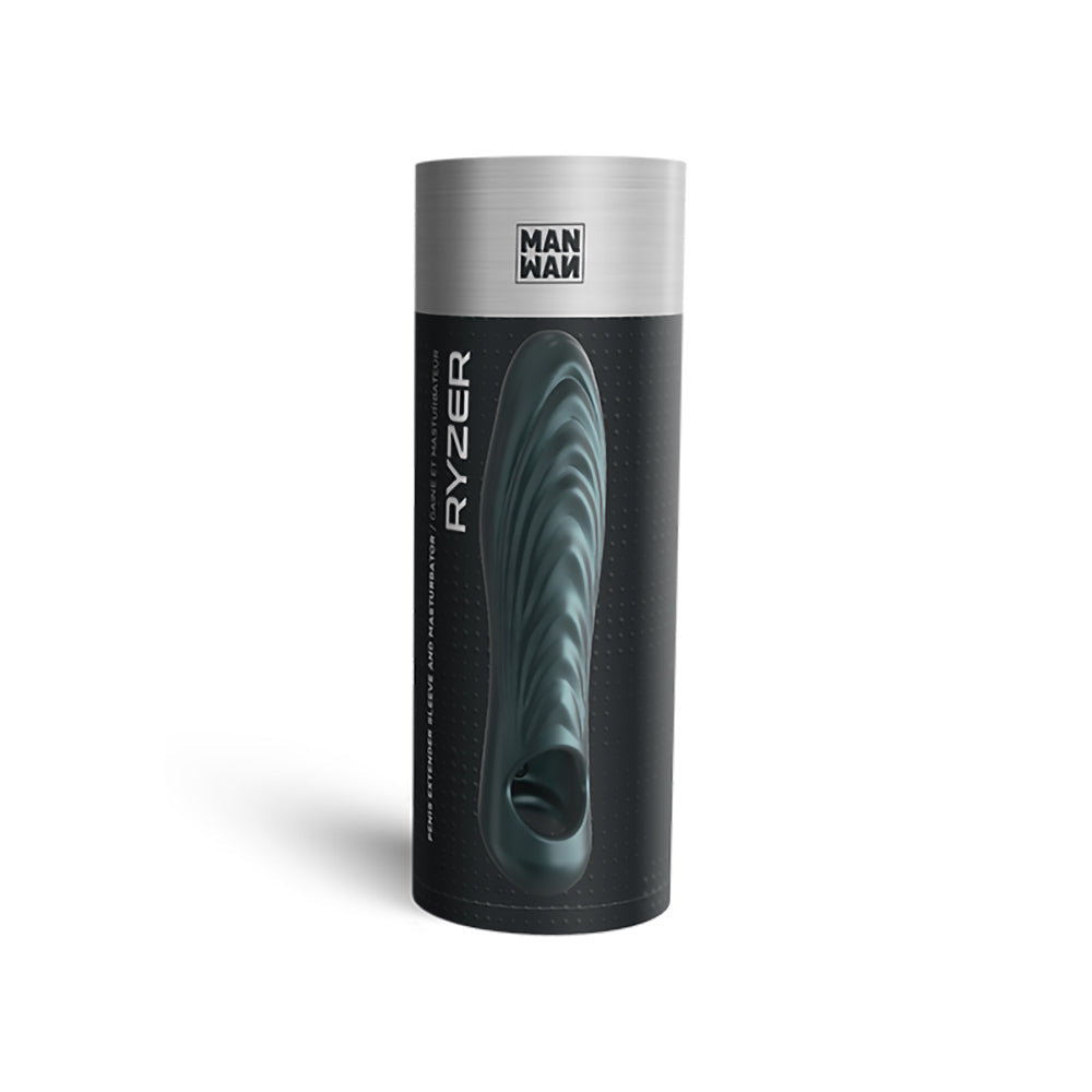 MAN WAN Ryzer Penis Extender and Soft Masturbating Sleeve – Gray