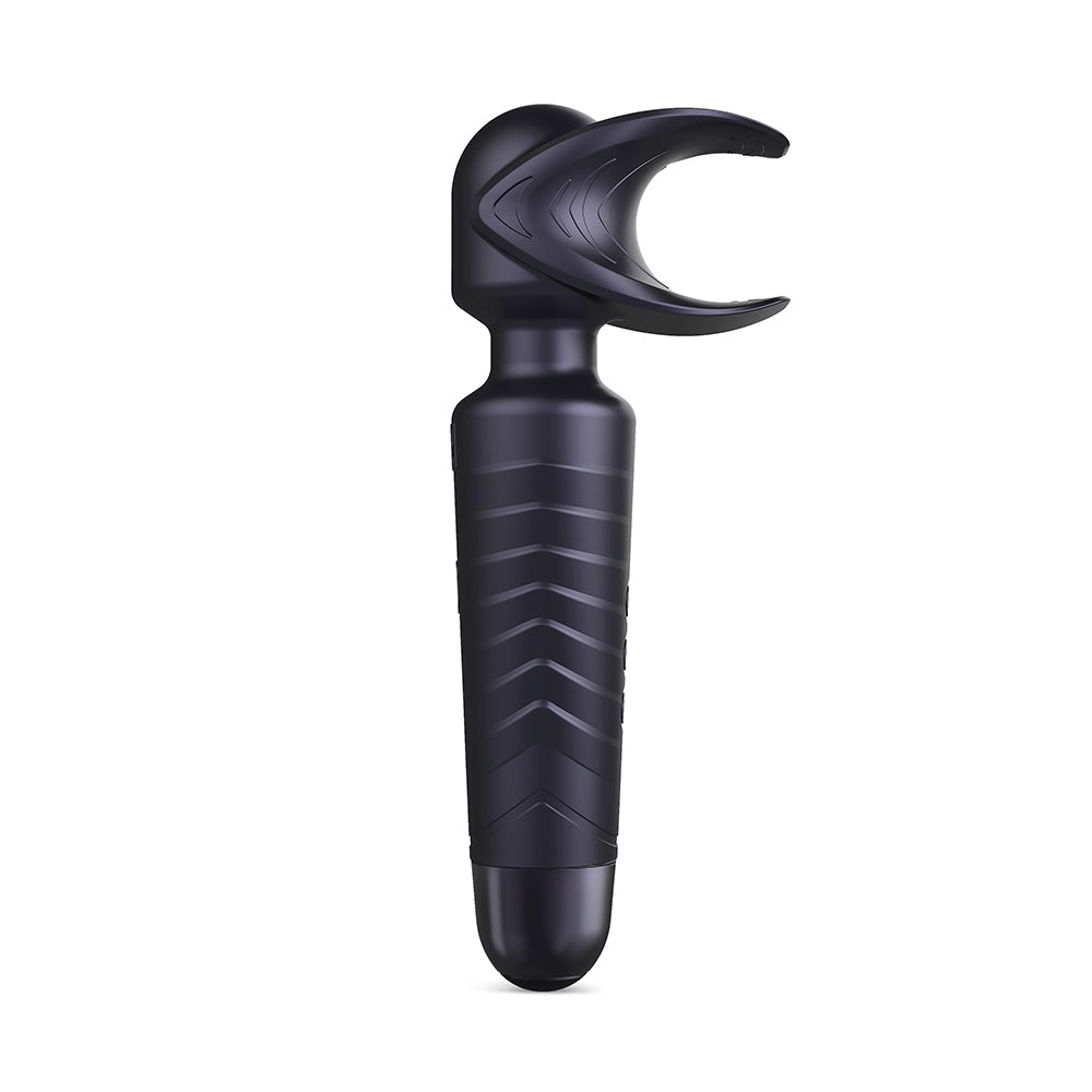 MAN WAN Man.Wand EVO 2-in-1 Frenulum Stimulator & Wand – Black Plum