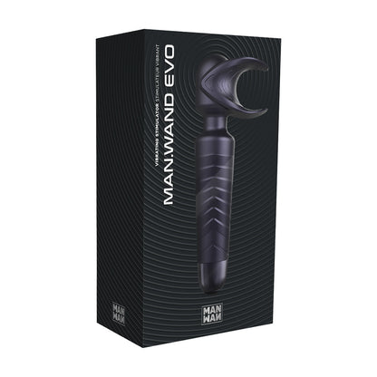 MAN WAN Man.Wand EVO 2-in-1 Frenulum Stimulator & Wand – Black Plum