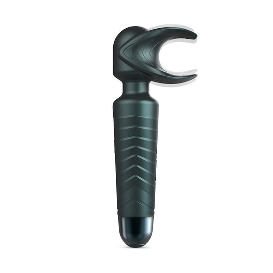 MAN WAN Man.Wand EVO 2-in-1 Frenulum Stimulator & Wand – Crescendo Function – Gray