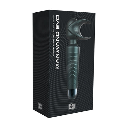 MAN WAN Man.Wand EVO 2-in-1 Frenulum Stimulator & Wand – Crescendo Function – Gray